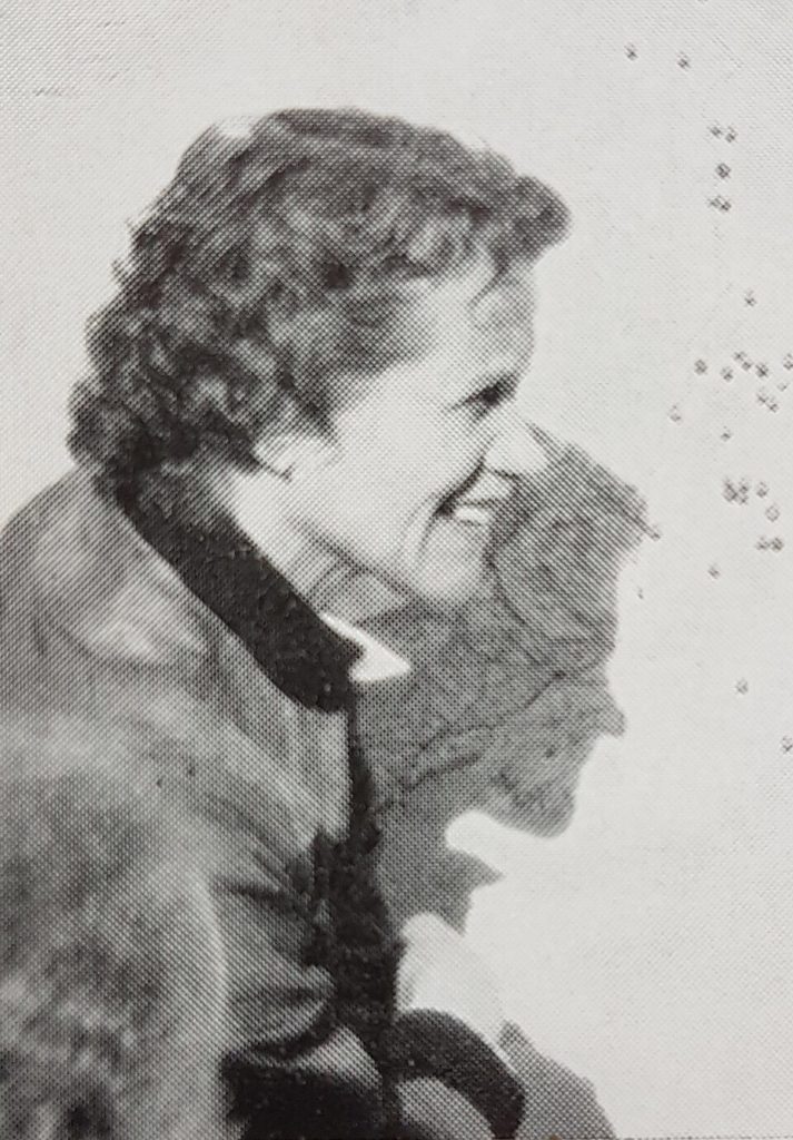 Porträt der deutschen Testpilotin Hanna Reitsch aus der Zeit des Zweiten Weltkriegs.